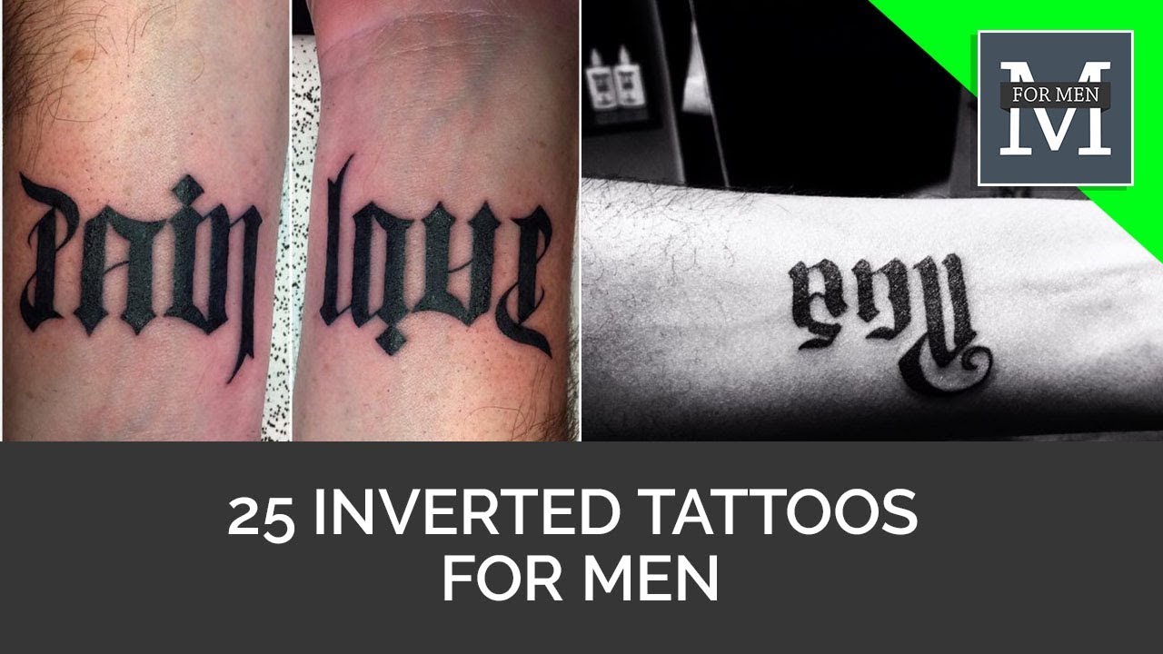 25 Inverted Tattoos For Men - YouTube