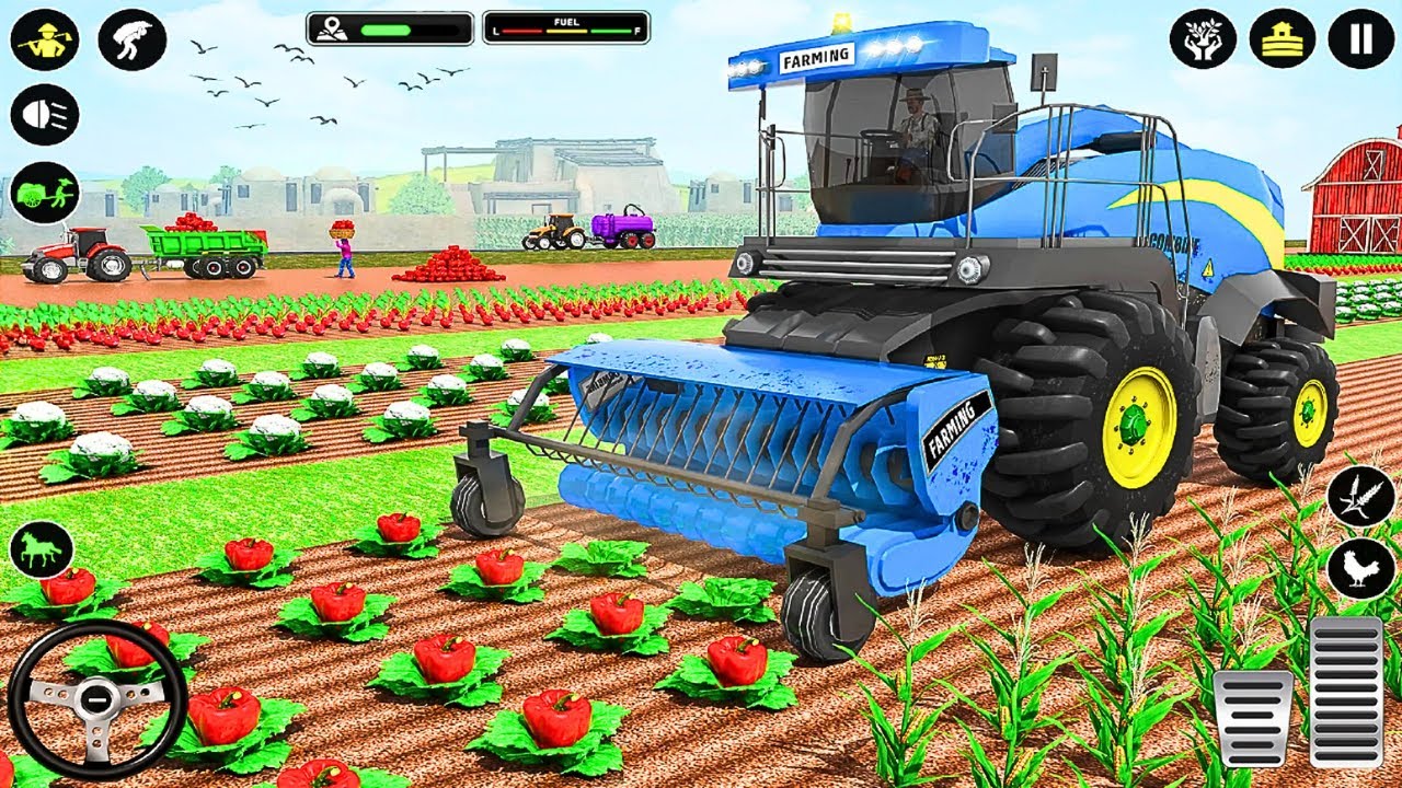 Real Tractor Farming Simulator Game - Tractor Driving 3D Game - Android Gameplay