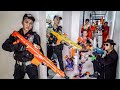 Seal x nerf war  police patrol seal x warriors nerf guns fight criminal dr ken crazy smash enemy