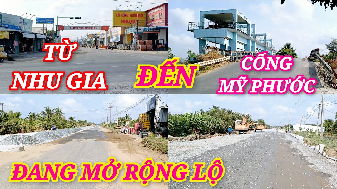Đường Đi Từ Nhu Gia Đến Cống Mỹ Phước Sóc Trăng Đang Mở Rộng Lộ Giới