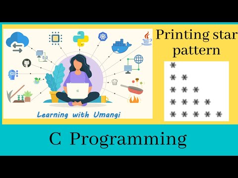 C Programming | How to print star pattern | Coding in 3 mins