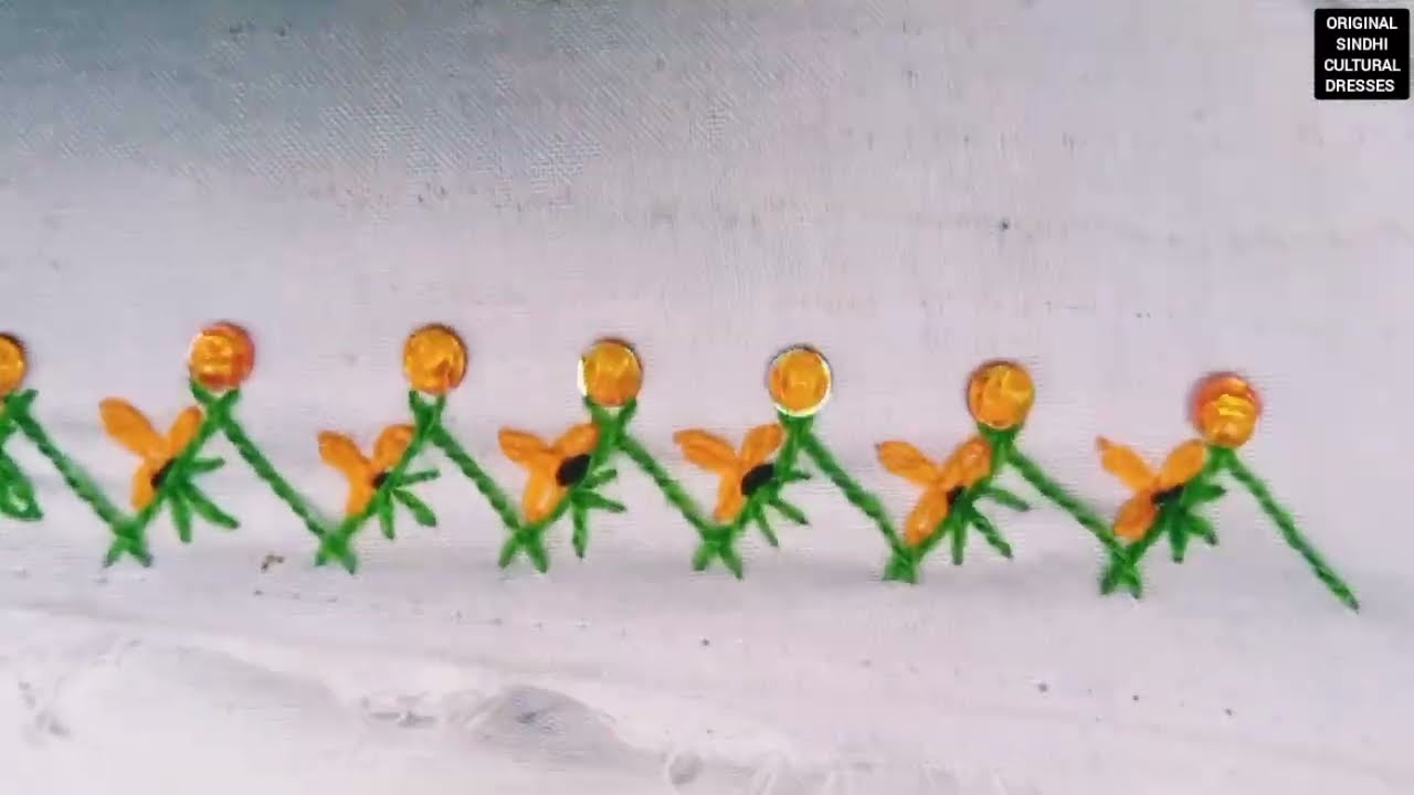 Corn stitch/Corn design on sleeves border/corn tutorial step by step neck and damancorn Tanka sleeve