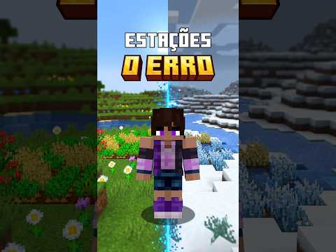 Estações do ano seriam UM DESASTRE no minecraft #minecraft #update #minecraftupdate