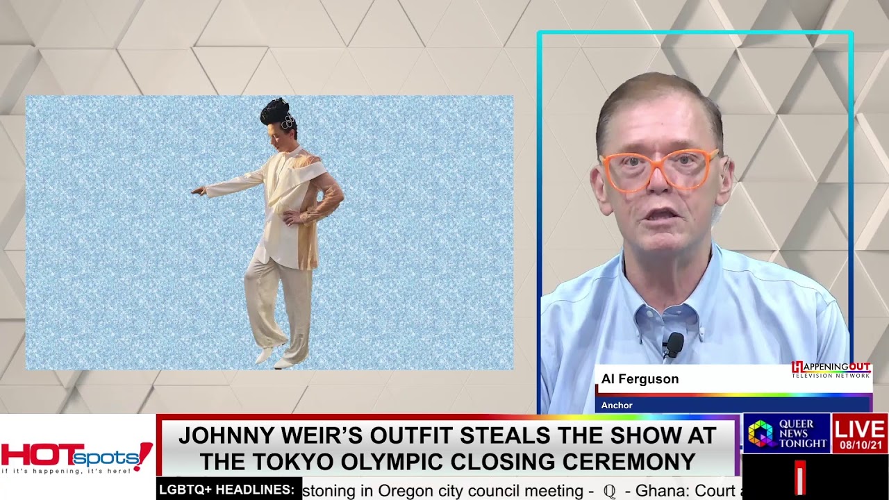 Johnny Weir’s Outfit Steals the Show at the Tokyo Olympic Closing