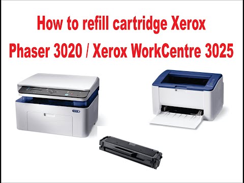 Video: Hoe De Cartridge Voor Xerox Te Vullen