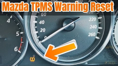 How To Reset The Tyre Pressure Warning Light TPMS in a Mazda CX-5 2013-2018