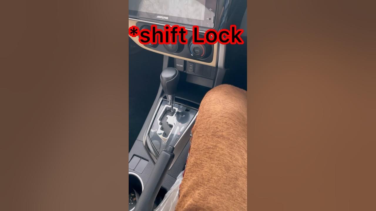 How to use shift lock Button in automatic cars automobile viral car