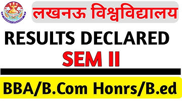 Results OUT BBA /B.Com Honrs/ Bed|lucknow university result 2022 #lucknow #lucknowuniversity