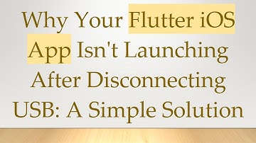 Why Your Flutter iOS App Isn