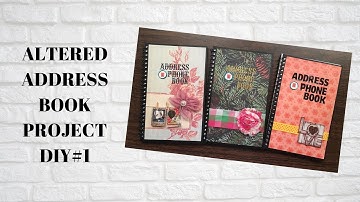 ALTERED ADDRESS BOOK AND PHONE BOOK DIY#1-pangkabuhayan