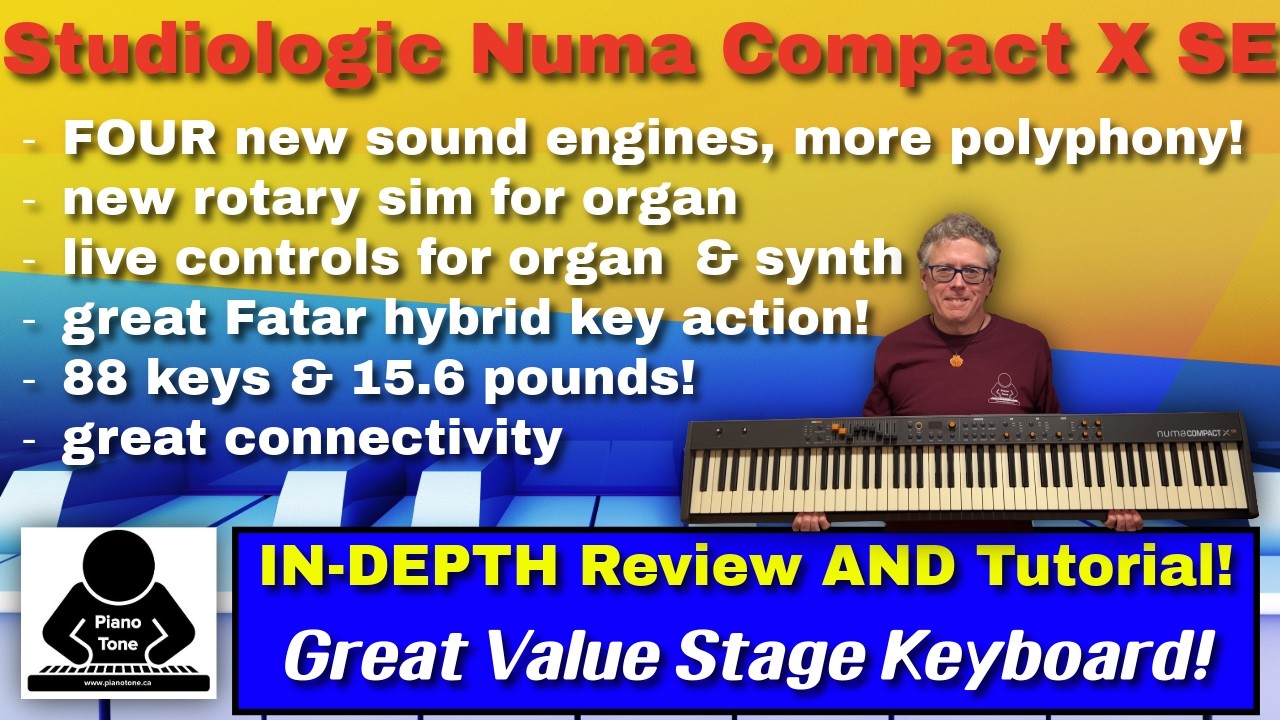 Studiologic Numa Compact X SE / SE Review; HUGE Value! - Piano Tone
