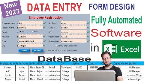 Automatic Data Entry Form In Excel | New Automated Data Entry Software in Excel | Data Entry