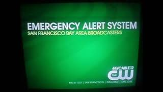 (MIRROR) (RARE!) EAS Tsunami Warning broadcast on The CW Bay Area! (03/11/11)