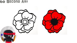 New How To Draw A Poppy 60 Second Art