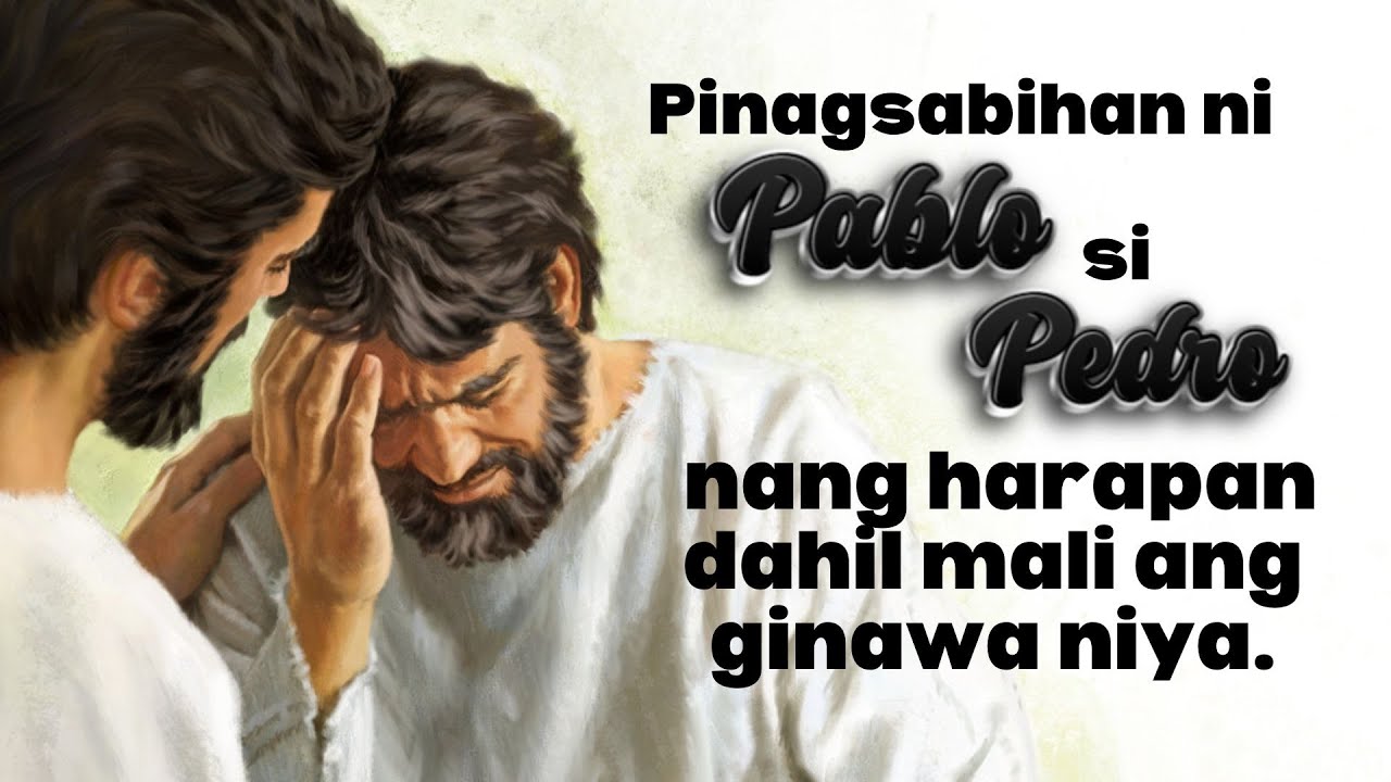 Pinagsabihan ni PABLO si PEDRO mali ang ginawa niya