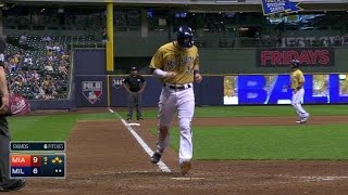MIA@MIA: Lind takes bases-loaded walk to score Lucroy screenshot 4