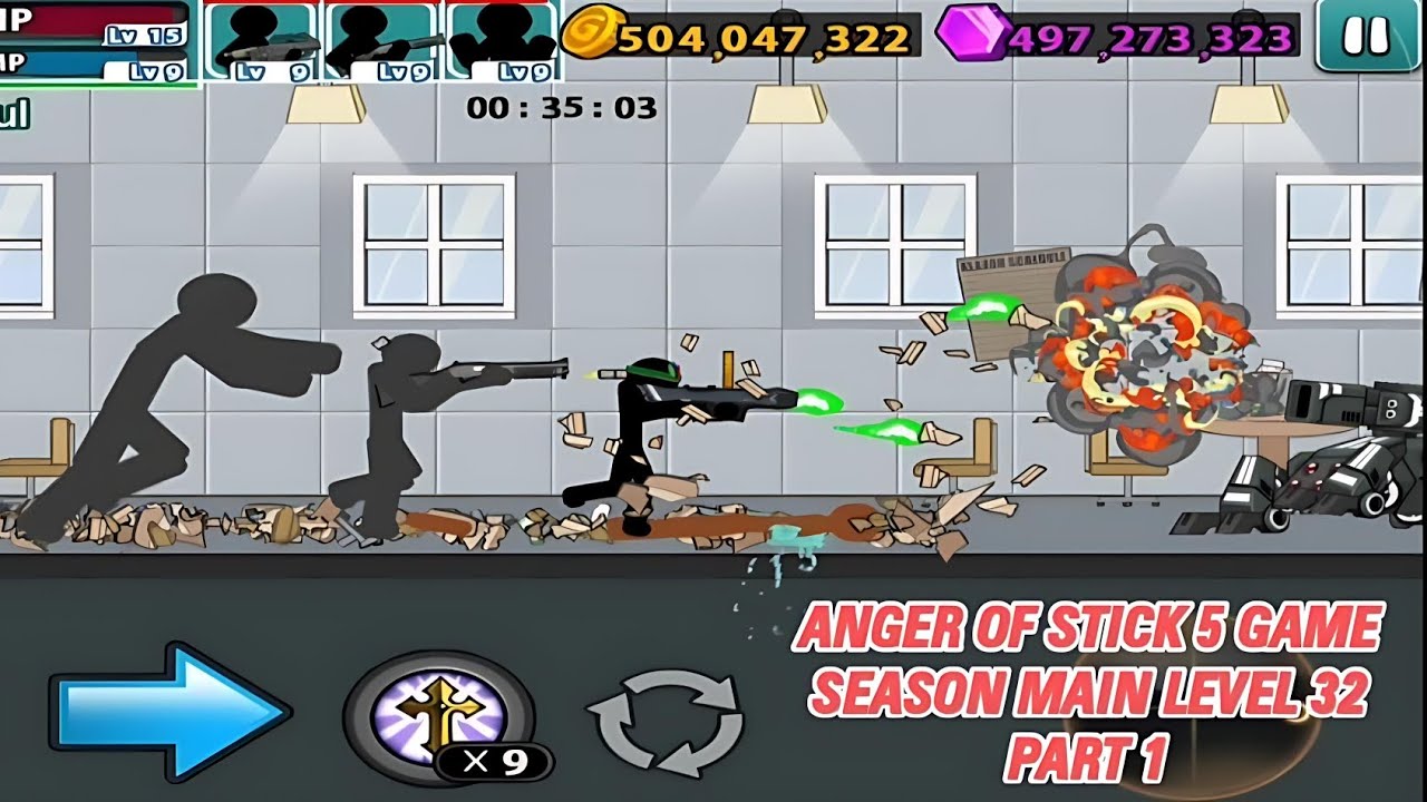 ANGER OF STICK 5 😱 Season Mode Level 32 Part 1 | Sabse Mushkil Level Clear 😤🔥 