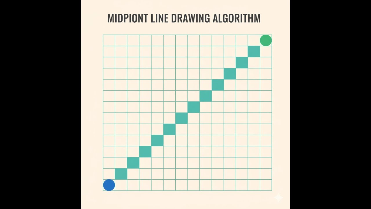 Mid Point Line Drawing Algorithm(MPL) || Eight Way Symmetry || Computer ...