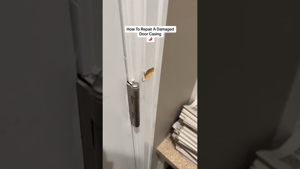 How To Repair A Damaged Door Casing 
