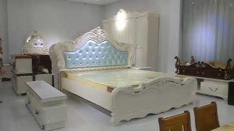 Bộ Giường Ngủ Tân Cổ Điển Giá Rẻ hàng nhập khẩu đài loan tại Nội Thất Tân Á