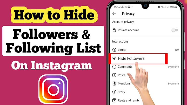 How to hide who you follow on instagram without private account