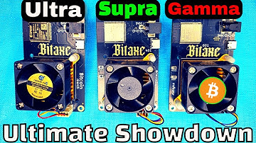 Bitaxe Ultra, Supra, & Gamma - Full comparison - Solo VS Pool Mining