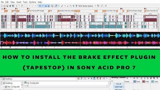 HOW TO INSTALL THE BRAKE EFFECT PLUGIN (TAPESTOP) IN SONY ACID PRO 7 screenshot 5