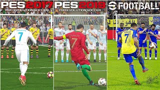 Cristiano Ronaldo Freekick In Every Pes Pes 03 - Efootball 25