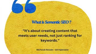 What is Semantic SEO