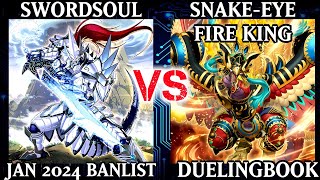 Swordsoul vs Snake-Eye Fire King | High Rated | Dueling Book