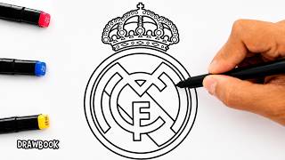 Drawing the REAL MADRID Logo from SPAIN 👑 (*New*) | Easy Football Club Crest Drawing Tutorial Drawing the REAL MADRID Logo from SPAIN 👑 (*New*) | Easy Football Club Crest Drawing Tutorial