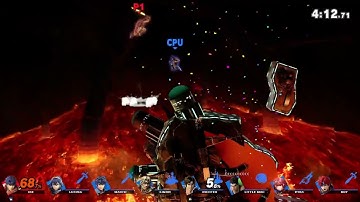 Super Smash Bros. Ultimate - 1vs7 Level 9 CPUs with Ike