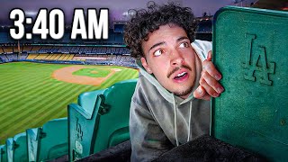 Overnight Challenge Inside MLB Stadium
