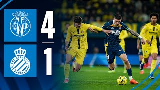 Resum J23 Villarreal 4-1 Espanyol