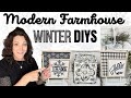 ❄️ BEAUTIFUL FARMHOUSE WINTER DIY DECOR | THRIFT FLIP DECOR YOU WILL LOVE