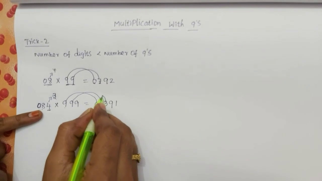 Fast Multiplication | Trick 2 || Math easy Tricks & Tips | Learn maths ...