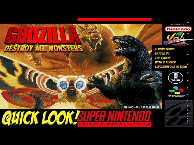 Godzilla Destroy All Monsters! Super Famicom Quick Look