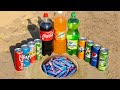 Coca Cola, Different Mirinda, Fanta, Pepsi, Schweppes, Mtn Dew and Mentos Underground