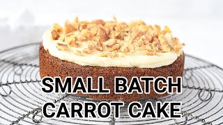Small Batch Carrot Cake for Two - the perfect amount of carrot cake!