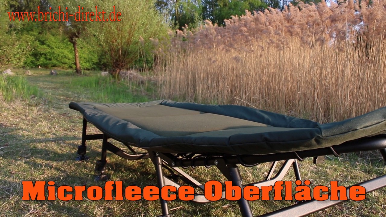 B.Richi Dreamliner Pro 8-Bein Liege Flatframe Angelliege Anglerliege