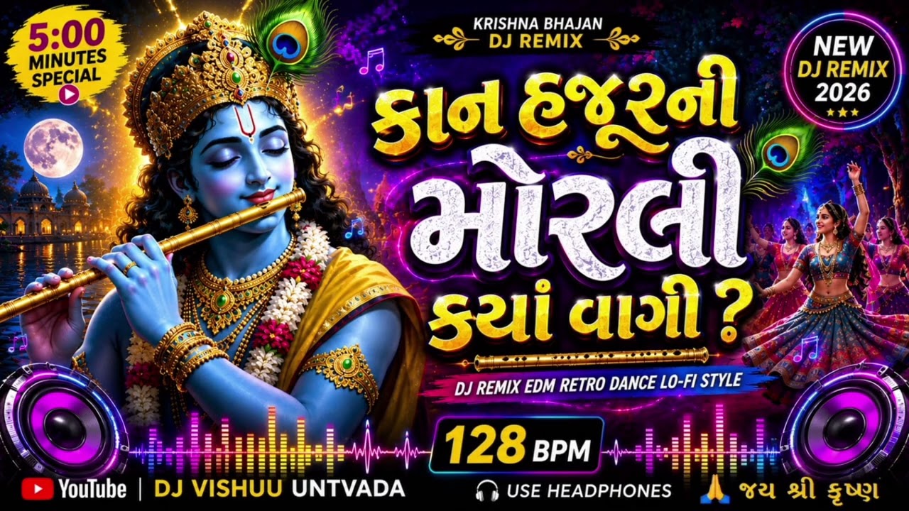 કાન હજૂરની મોરલી ક્યાં વાગી છે | EDM Remix 2026| DJ| Gujarati Song | Krishna DJ Remix