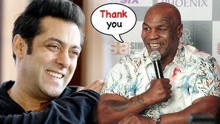 Mike Tyson Thanks Salman Khan For Sending his Personal Bodyguard SHERA For Protection