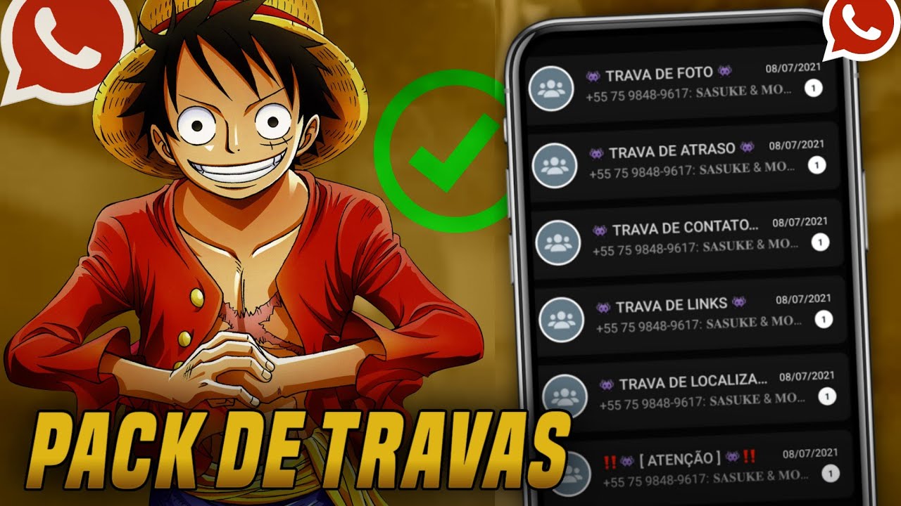 LANÇOU! 🔥MELHOR PACK DE TRAVAS ZAP | TRAVAS 2021 COMPLETO 100% ...