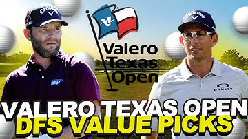 Draftkings Value Plays - 2022 Valero Texas Open: Top DFS Golf Plays Priced under $7,500