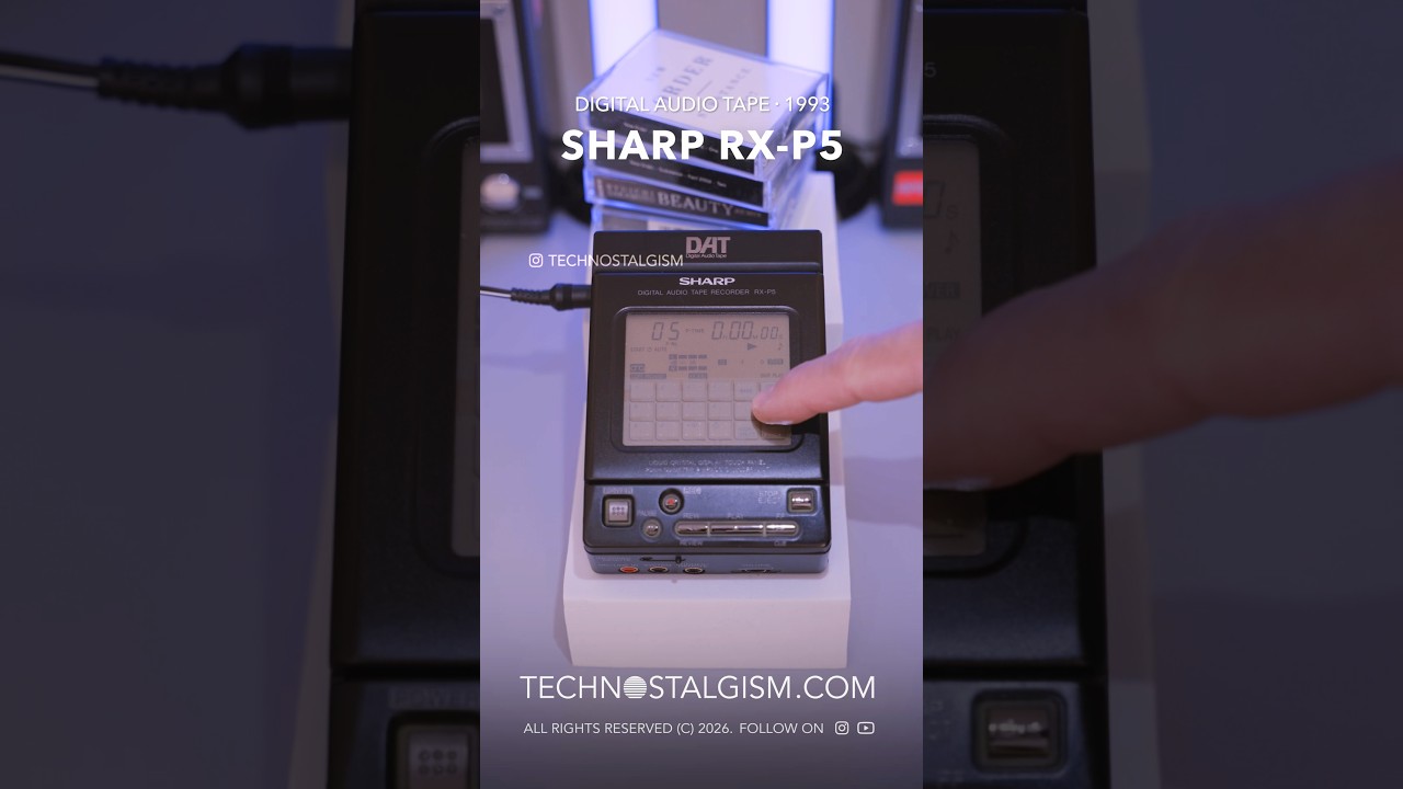 Sharp RX-P5 DAT, 1993. The only Digital Audio Tape recorder with a
