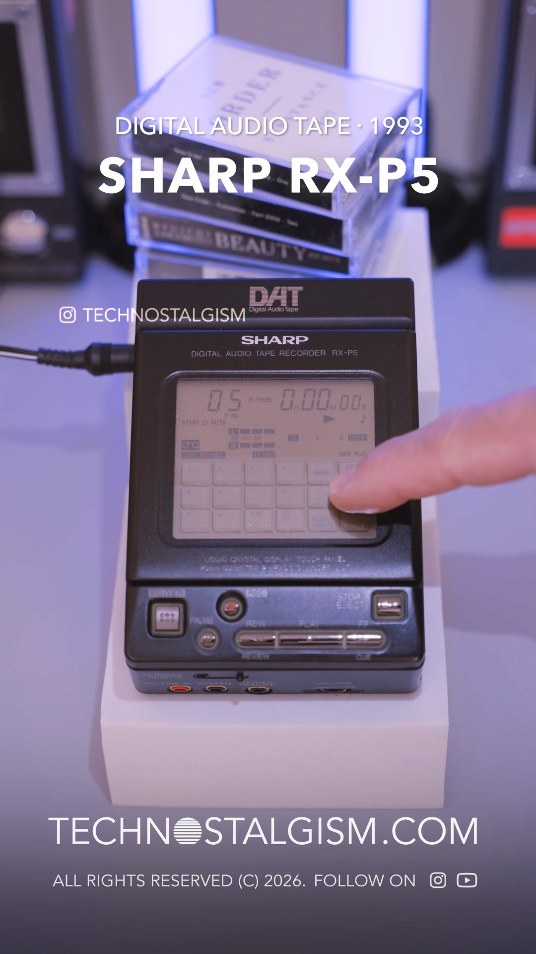 Sharp RX-P5 DAT, 1993. The only Digital Audio Tape recorder with a