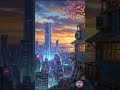 Soothing Lofi Wind and Rain #shorts #ambientrain #cozyscifi #shortsfeed #relaxing #chill #rain