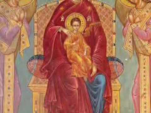 This is a sample of Greek Orthodox Byzantine music chanted by nuns in a Monastery of northern Greek Mainland (Hsuxastirio Timiou Prodromou Akritoxoriou Sidirokastrou Serron). The Hymn is an extract from a book called "Theotokario" and it is dedicated to the Most Holy Mother of God (Theotokos, Virgin Mary). It is usually chanted in Greek monasteries during the afternoon (after Vespers).