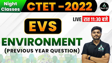 (Class-1) PYQ Environment For CTET 2022 | Abhishek Sir | Night Class| Result Guru