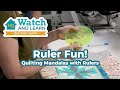 How to Quilt Mandalas with Rulers on your Longarm (Beginner Friendly)